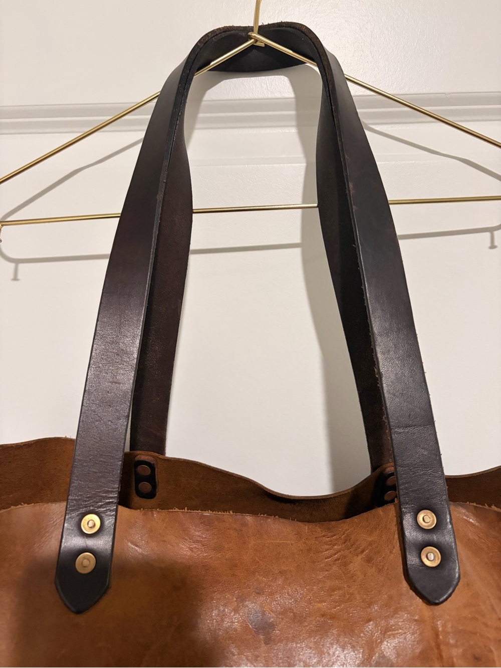 River City Classic Brown Leather Tote Bag - Picture 5 of 9
